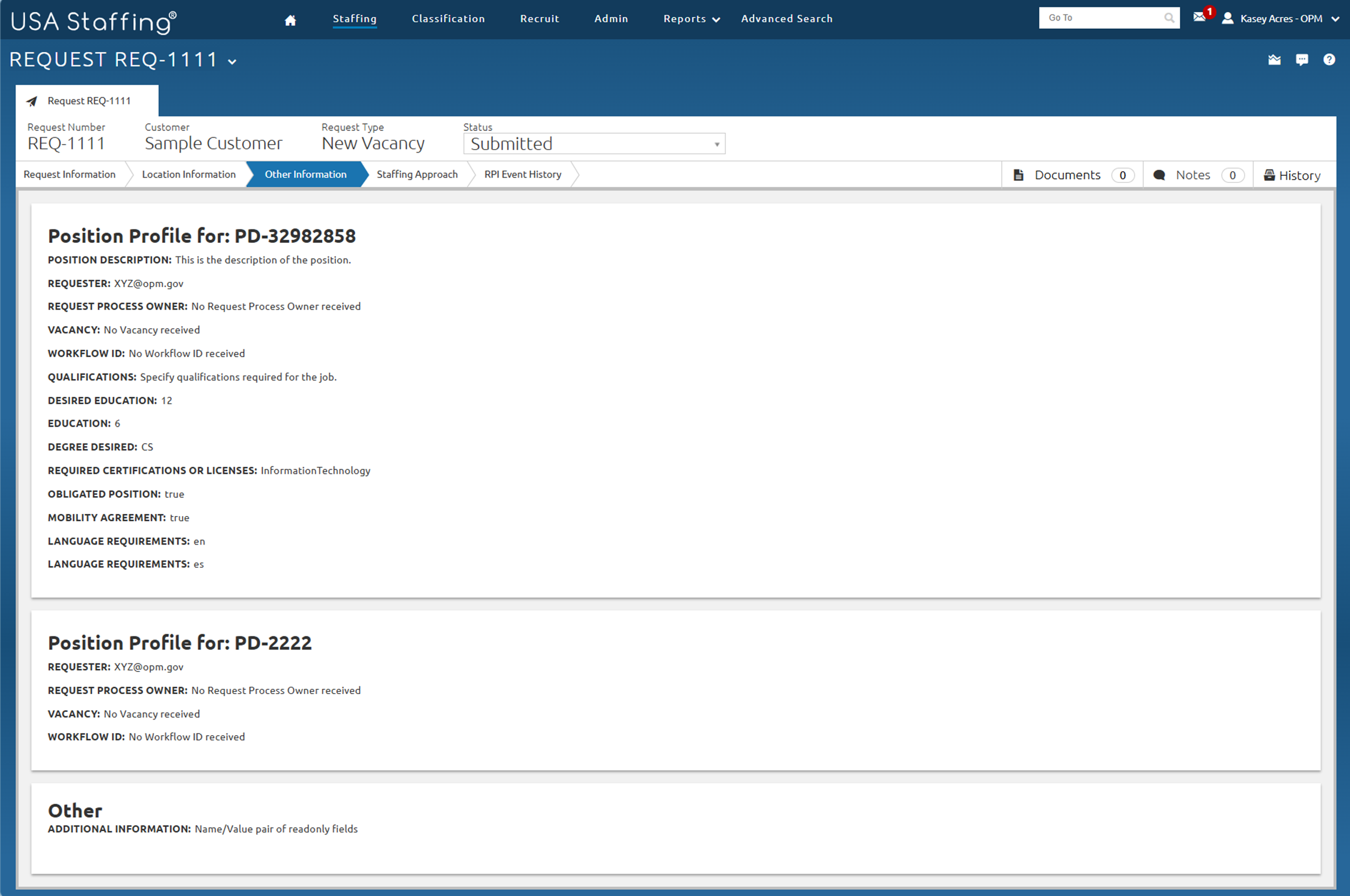 Other Information page