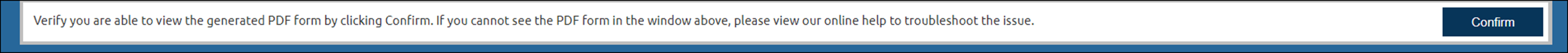 Confirm form