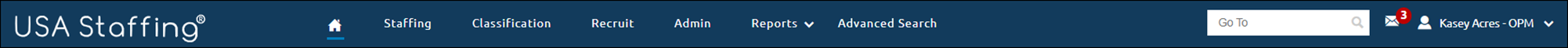 USA Staffing Navigation Bar