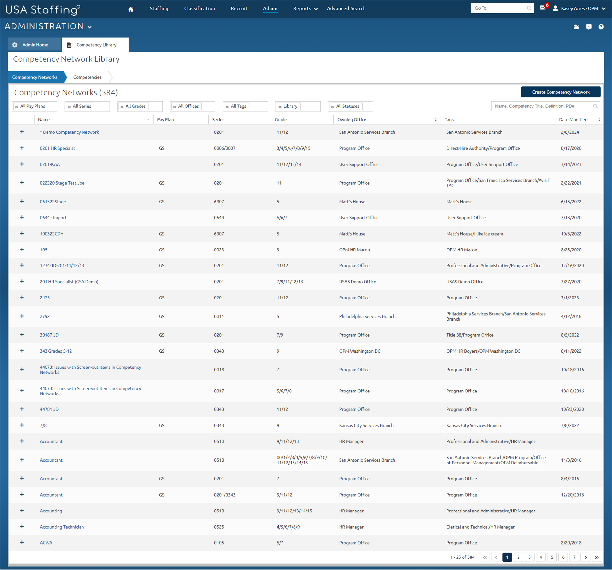 Competency Network Library