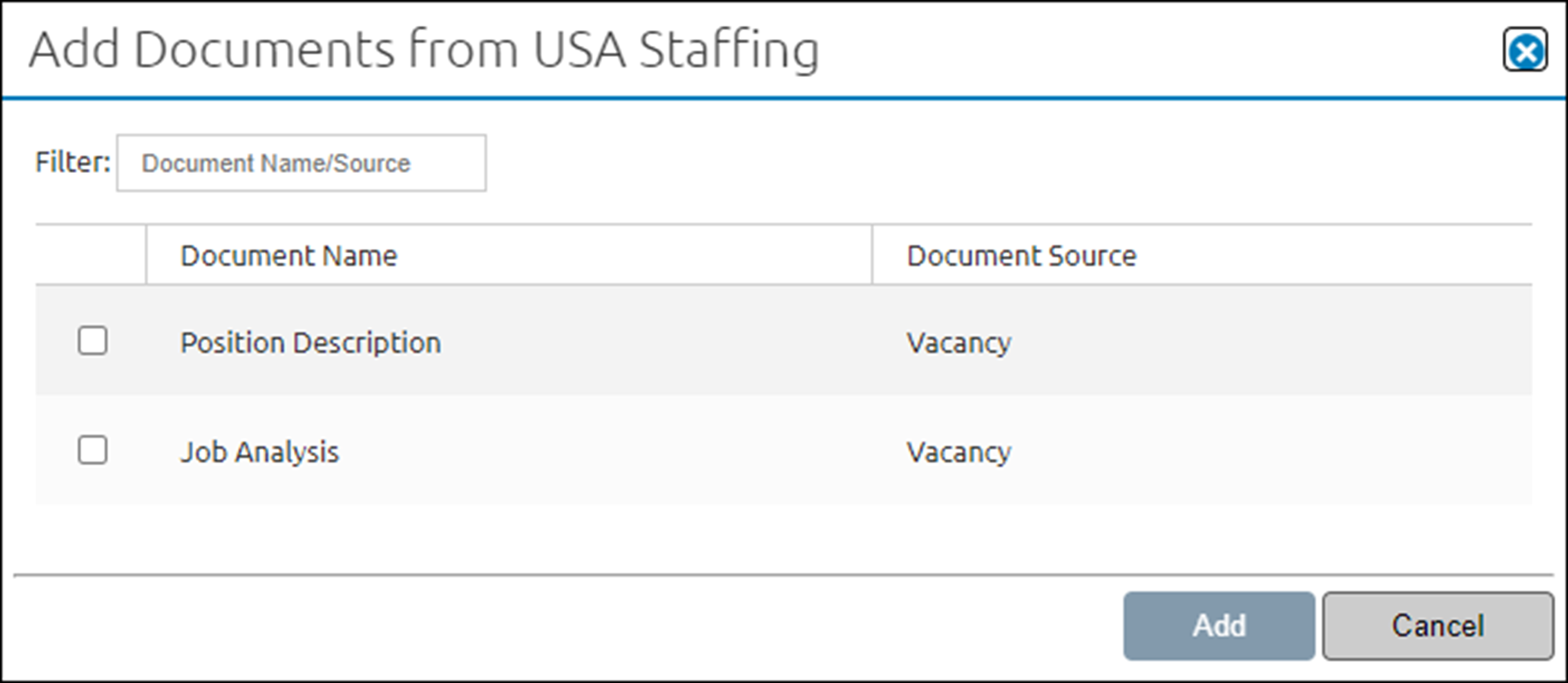 Core - Adding a document to a Review already associated with a Request or Vacancy
