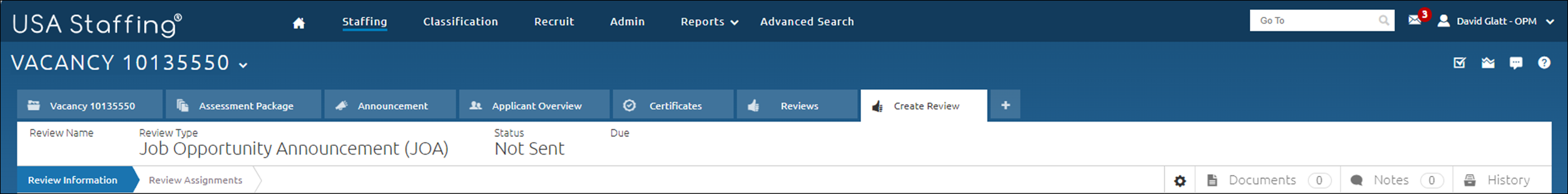 Reviews - Create Review