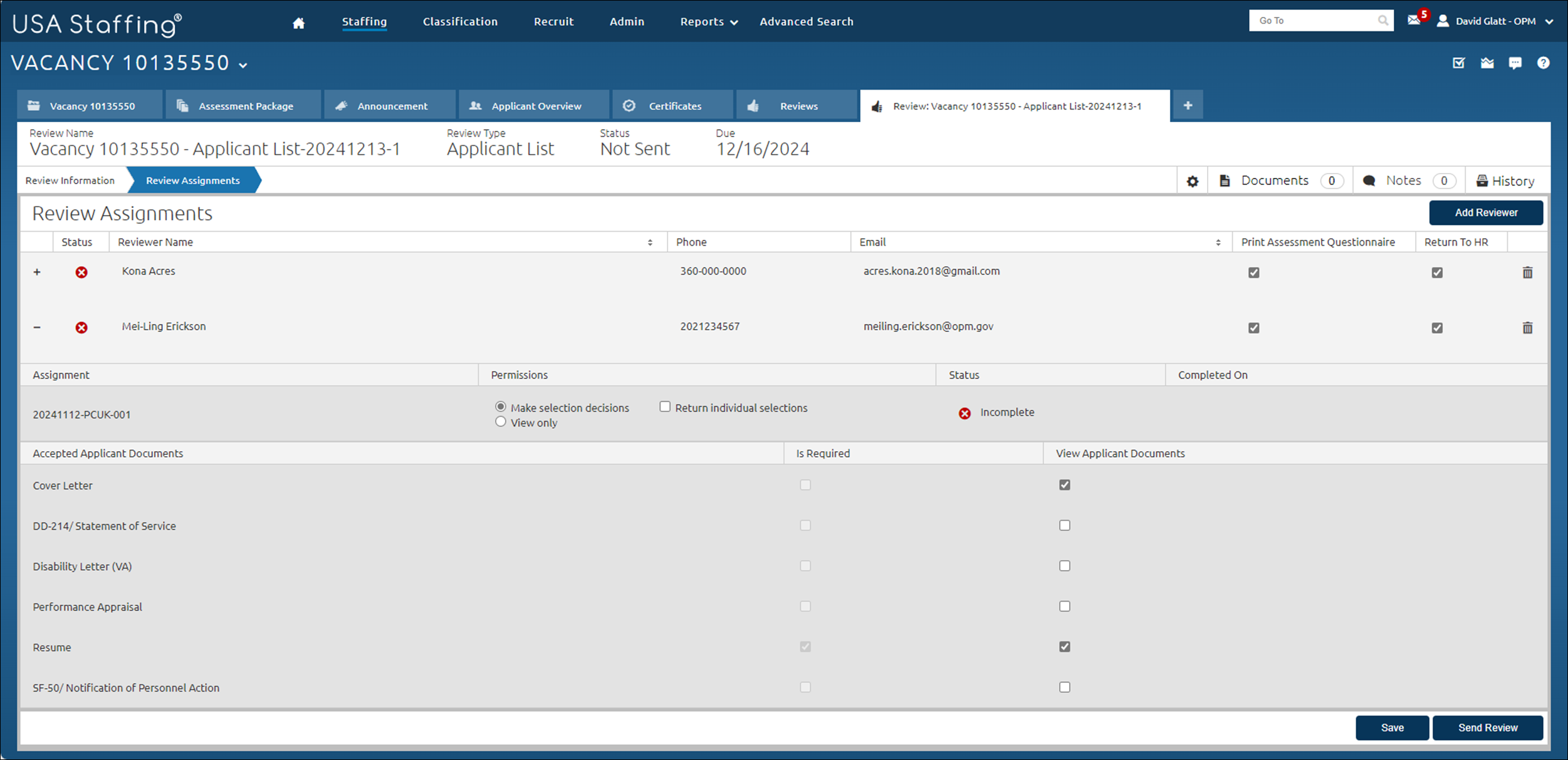 Core - adding reviewers to review created from a certificate