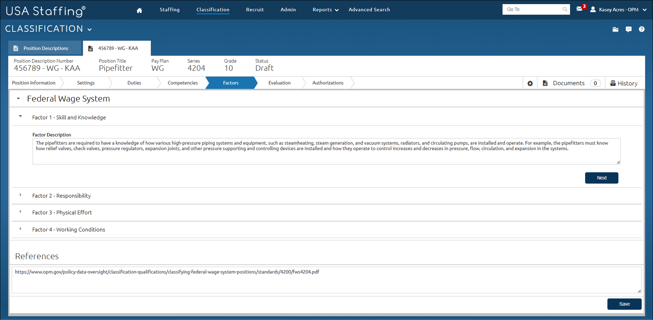 Factors page with same FWS information