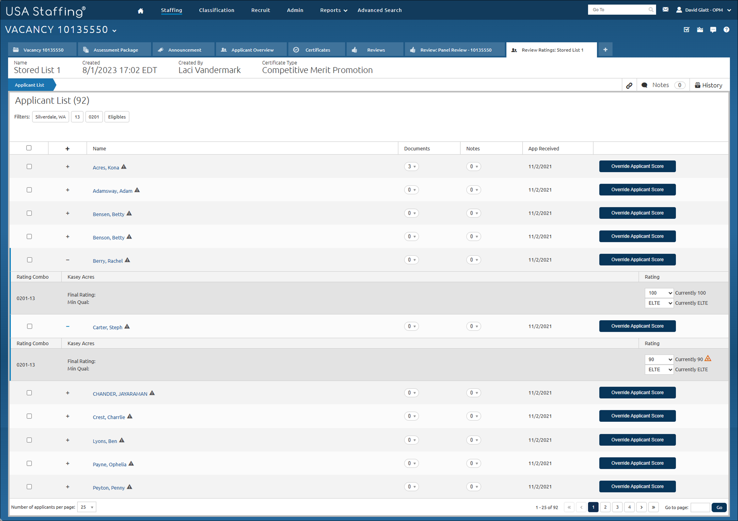 Viewing panel recommendations
