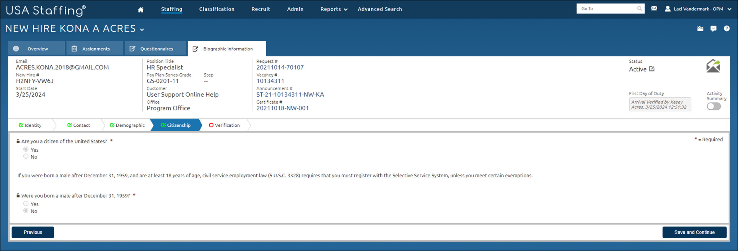 Citizenship Page