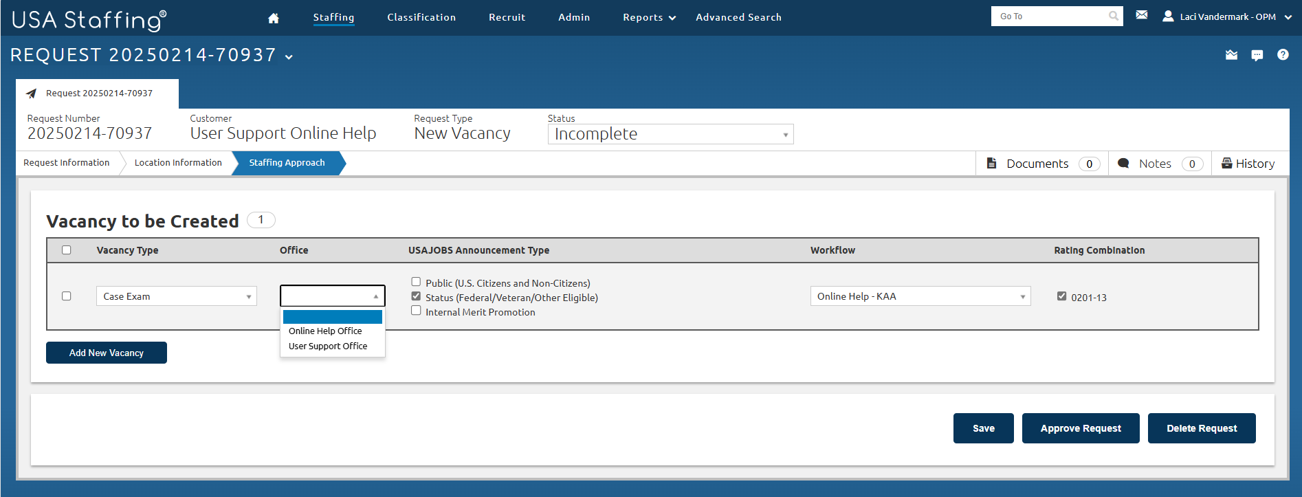 Staffing Approach Page